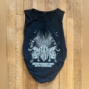 World Tour Rock and Roll Sleeveless T Shirt